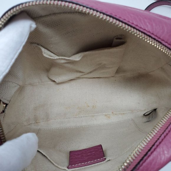 Auth Gucci Disco Camera Pink Leather Crossbody Bag - Picture 12 of 15